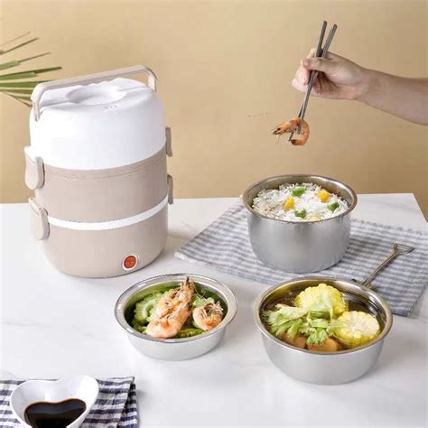 Multifunctional 3 Layers Electric Lunch Box